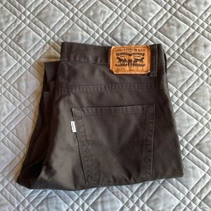 Boys Army Green Slim Jeans (P12)